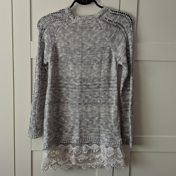 ❄️ 3/$25 BLUENOTES Blue Knit Sweater - Picture 4 of 5